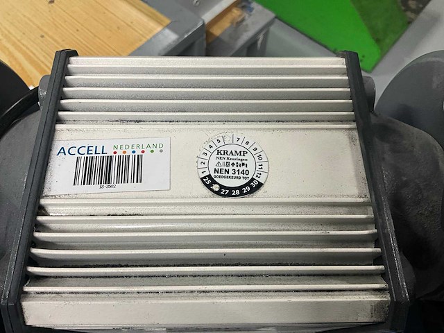 Optimum optigrind gu 15 dubbelsteens slijpmachine op sokkel (2x) - afbeelding 6 van  7