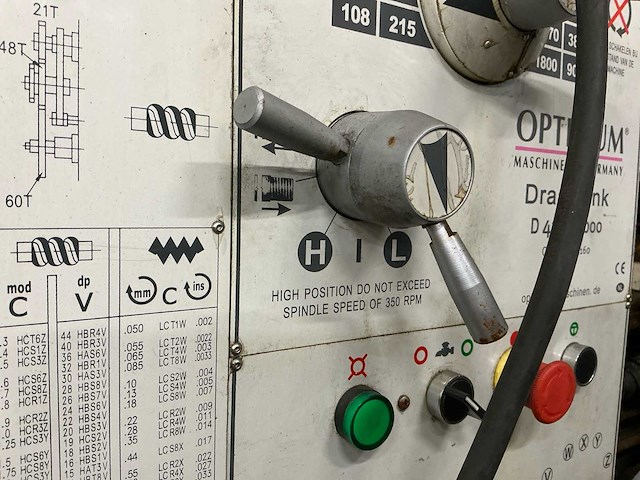 Optimus maschinen - germany d 420 x 1000 horizontale draaibank - afbeelding 21 van  36