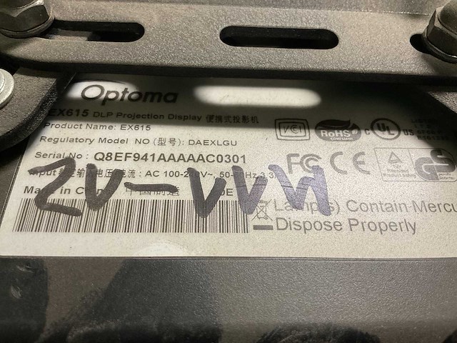 Optoma ex615 dlp projector - afbeelding 6 van  6