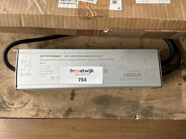 Optotronic ot250/220/24dim p transformator-led - afbeelding 2 van  2
