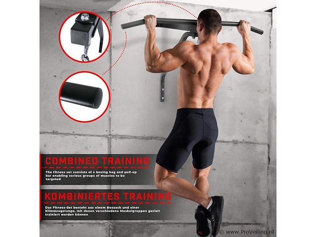 Optrekstang met bokszak incl. montagemateriaal - afbeelding 4 van  8