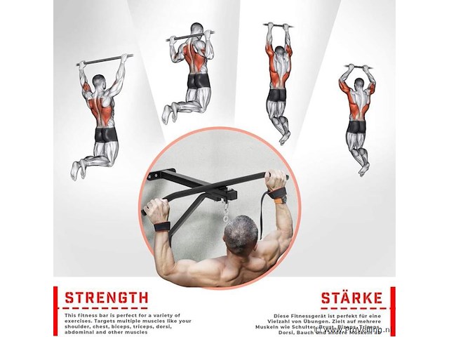 Optrekstang met bokszak incl. montagemateriaal - afbeelding 5 van  8