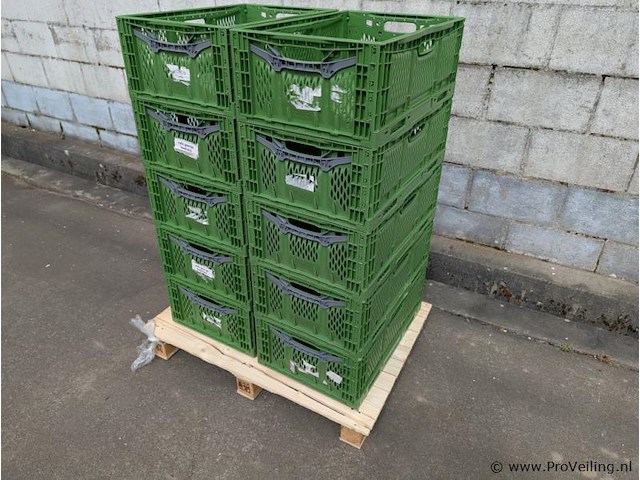 Opvouwbare kratten - aantal 10 stuks - afbeelding 1 van  5