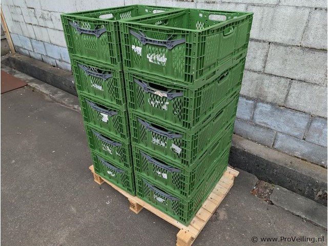 Opvouwbare kratten - aantal 10 stuks - afbeelding 1 van  3