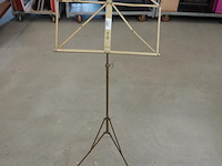 Opvouwbare messing/koperen muziekstandaard - afbeelding 2 van  5