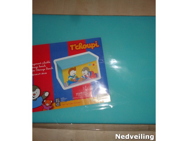 Opvouwbare opbergbank 56,5x36x31cm - afbeelding 3 van  3