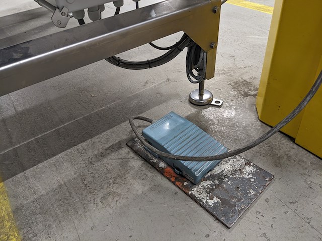 Opzet tafel met transportbaan, polyketting, gb m01-05, blauw, 2022 - afbeelding 2 van  14