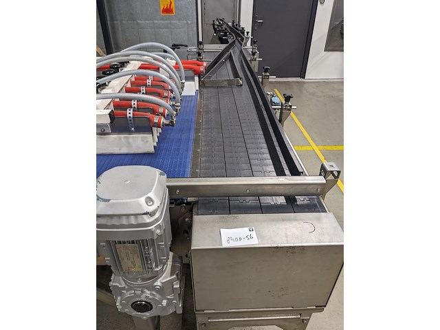 Opzet tafel met transportbaan, polyketting, gb m01-05, blauw, 2022 - afbeelding 4 van  14