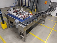 Opzet tafel met transportbaan, polyketting, gb m01-05, blauw, 2022 - afbeelding 1 van  14