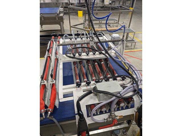 Opzet tafel met transportbaan, polyketting, gb m01-05, blauw, 2022 - afbeelding 12 van  14