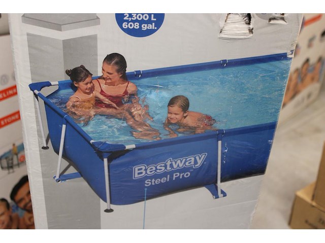 Opzet zwembad met stalen frame bestway steel pro, 259 cm x 170 cm x 61 cm. - afbeelding 3 van  3