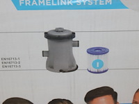 Opzet zwembad met stalen frame bestway steel pro, afm. 400cm x 211cm x 81 cm, incl. filterpomp. - afbeelding 3 van  3