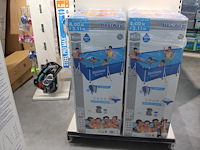 Opzet zwembad met stalen frame bestway steel pro, afm. 400cm x 211cm x 81 cm, incl. filterpomp. - afbeelding 1 van  3