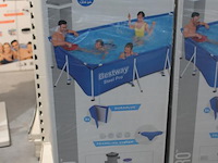 Opzet zwembad met stalen frame bestway steel pro, afm. 400cm x 211cm x 81 cm, incl. filterpomp. - afbeelding 2 van  3