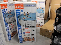 Opzet zwembad met stalen frame bestway steel pro max, doorsnede 427 cm, hoogte 122 cm, incl. pomp en trap e... - afbeelding 1 van  3
