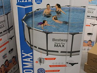 Opzet zwembad met stalen frame bestway steel pro max, doorsnede 427 cm, hoogte 122 cm, incl. pomp en trap e... - afbeelding 2 van  3