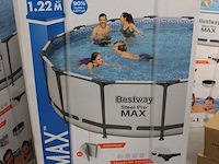 Opzet zwembad met stalen frame bestway steel pro max, doorsnede 427 cm, hoogte 122 cm, incl. pomp en trap e... - afbeelding 2 van  3