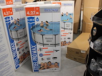 Opzet zwembad met stalen frame bestway steel pro max, doorsnede 427 cm, hoogte 122 cm, incl. pomp en trap e... - afbeelding 1 van  3