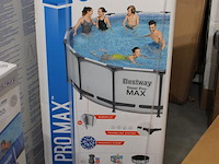 Opzet zwembad met stalen frame bestway steel pro max, doorsnede 457 cm, hoogte 122cm. - afbeelding 2 van  3