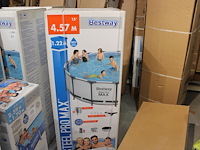 Opzet zwembad met stalen frame bestway steel pro max, doorsnede 457 cm, hoogte 122cm. - afbeelding 1 van  3