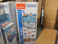 Opzet zwembad met stalen frame bestway steel pro max, doorsnede 457 cm, hoogte 122cm. - afbeelding 1 van  3