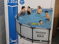 Opzet zwembad met stalen frame bestway steel pro max, doorsnede 457 cm, hoogte 122cm. - afbeelding 2 van  3