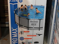Opzet zwembad met stalen frame bestway steel pro max, doorsnede 488cm, hoogte 122cm, incl. pomp en trap en ... - afbeelding 2 van  3