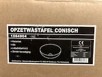 Opzetwastafel conisch 40x40x14,5 cm - afbeelding 3 van  3