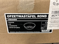 Opzetwastafel rond 43x43x16 cm - afbeelding 4 van  4