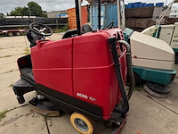 Opzit schrob- zuigmachine, rcm, metro 1102 n, rood/zwart - afbeelding 3 van  9