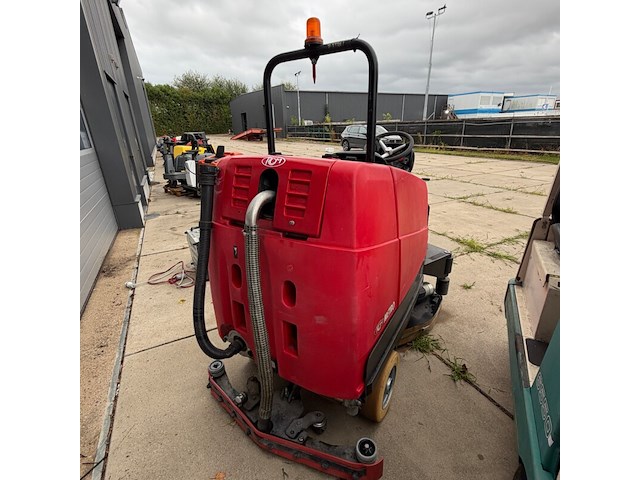 Opzit schrob- zuigmachine, rcm, metro 1102 n, rood/zwart - afbeelding 4 van  9
