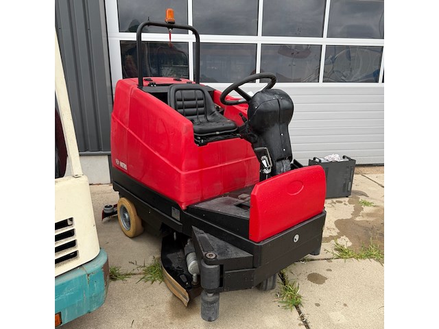 Opzit schrob- zuigmachine, rcm, metro 1102 n, rood/zwart - afbeelding 5 van  9