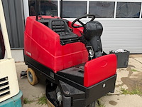 Opzit schrob- zuigmachine, rcm, metro 1102 n, rood/zwart - afbeelding 5 van  9