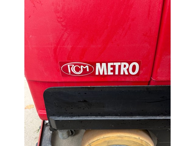 Opzit schrob- zuigmachine, rcm, metro 1102 n, rood/zwart - afbeelding 7 van  9