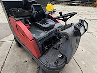 Opzit veeg- zuigmachine, hako, jonas 1450, rood/grijs - afbeelding 2 van  7