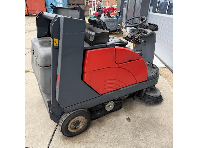 Opzit veeg- zuigmachine, hako, jonas 1450, rood/grijs - afbeelding 3 van  7