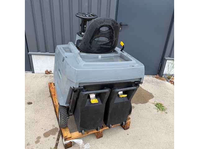 Opzit veeg- zuigmachine, kärcher, km 85/50 r bp pack, grijs/geel - afbeelding 2 van  4