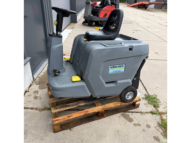 Opzit veeg- zuigmachine, kärcher, km 85/50 r bp pack, grijs/geel - afbeelding 3 van  4