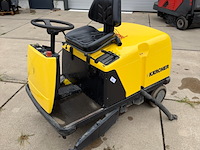 Opzit veeg- zuigmachine, kärcher, kmr 1200 bat, geel/zwart