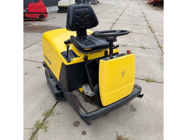 Opzit veeg- zuigmachine, kärcher, kmr 1200 bat, geel/zwart - afbeelding 2 van  7