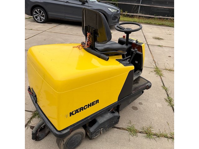 Opzit veeg- zuigmachine, kärcher, kmr 1200 bat, geel/zwart - afbeelding 3 van  7