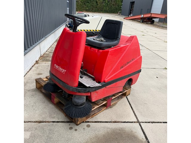Opzit veeg- zuigmachine, meclean, buster 1100 tte, rood/zwart - afbeelding 2 van  5