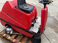 Opzit veeg- zuigmachine, meclean, buster 1100 tte, rood/zwart - afbeelding 4 van  5