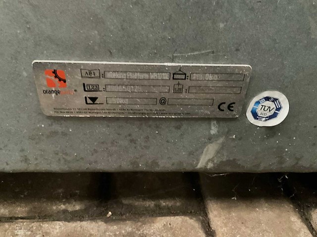 Orangeparts wb100e mobiele werk-hoogteplatformkooi - afbeelding 9 van  9