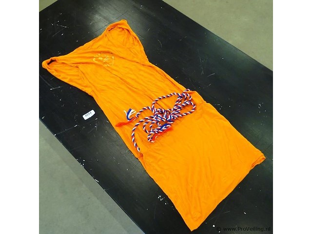 Oranje jurk m - afbeelding 1 van  3