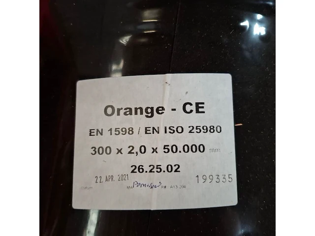 Oranje laslamellen/lasgordijn 300x2x50000mm - afbeelding 4 van  4