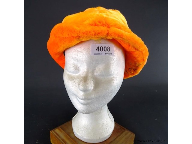 Oranje muts - afbeelding 1 van  3