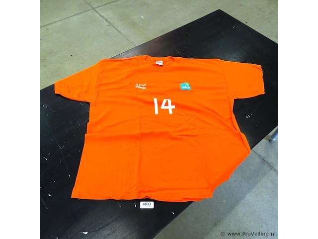 Oranje nr 14 shirt xl - afbeelding 1 van  3