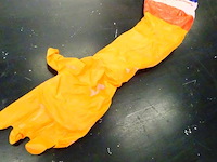Oranje opblaas arm - afbeelding 2 van  3