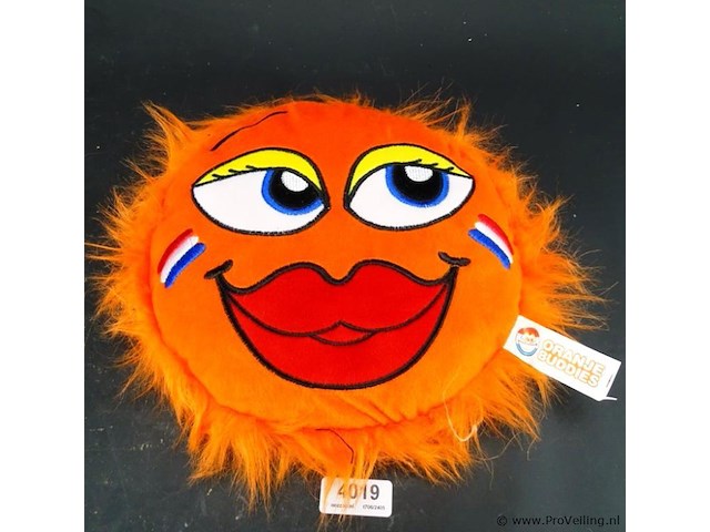 Oranje smiley - afbeelding 1 van  3